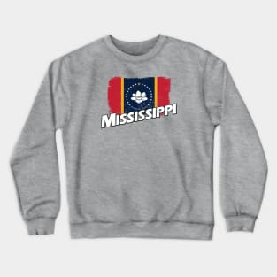 Mississippi flag Crewneck Sweatshirt